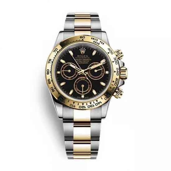 Daytona 116520 Gold Steel Black Replica